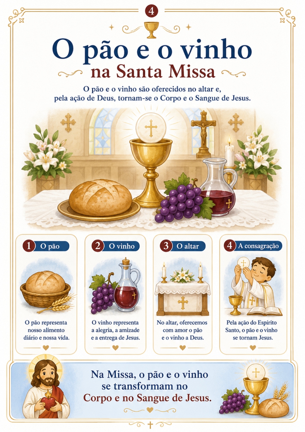 A Última Ceia explicada para crianças