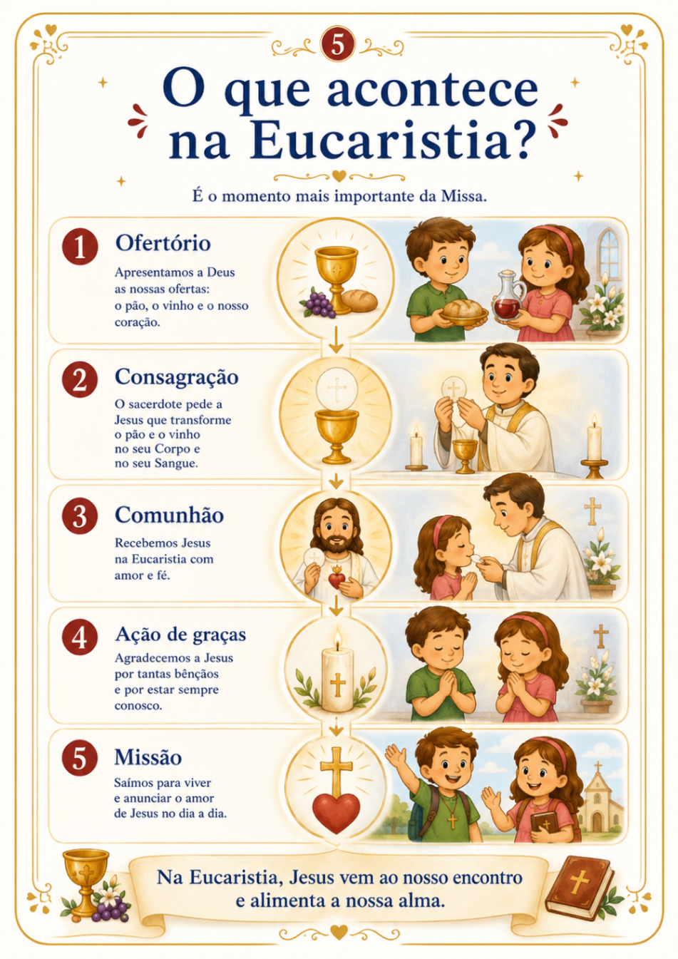 O pão e o vinho na Santa Missa