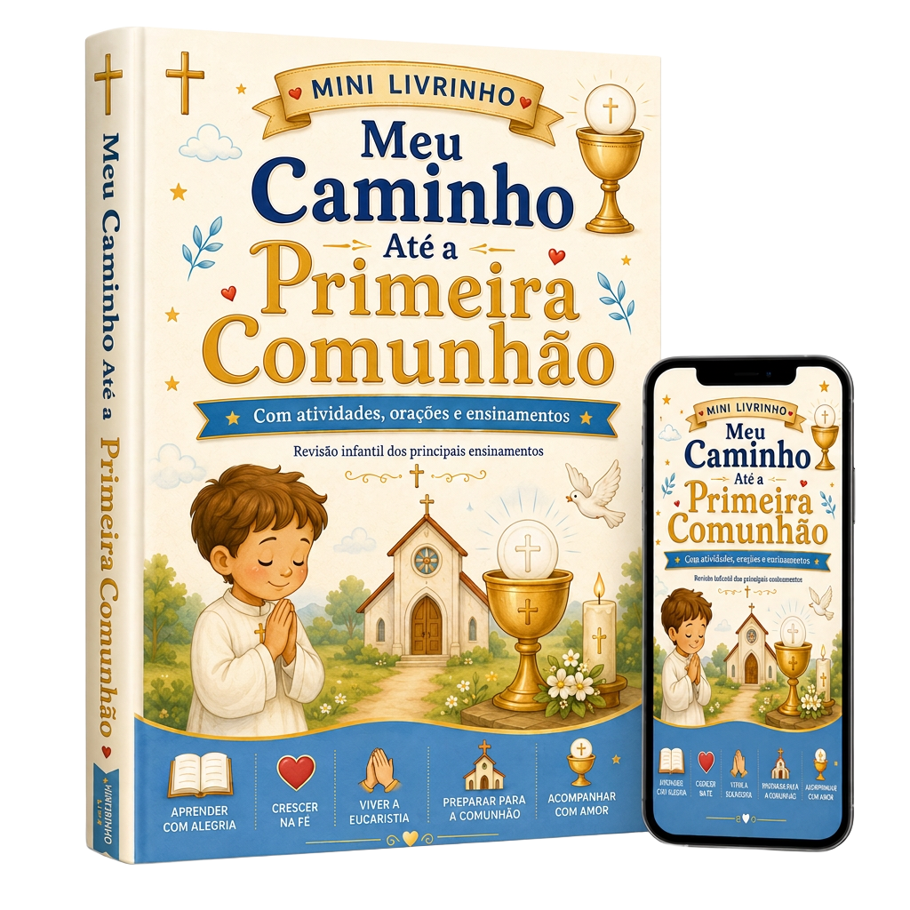 Mini Livrinho 'Meu Caminho Até a Primeira Comunhão'