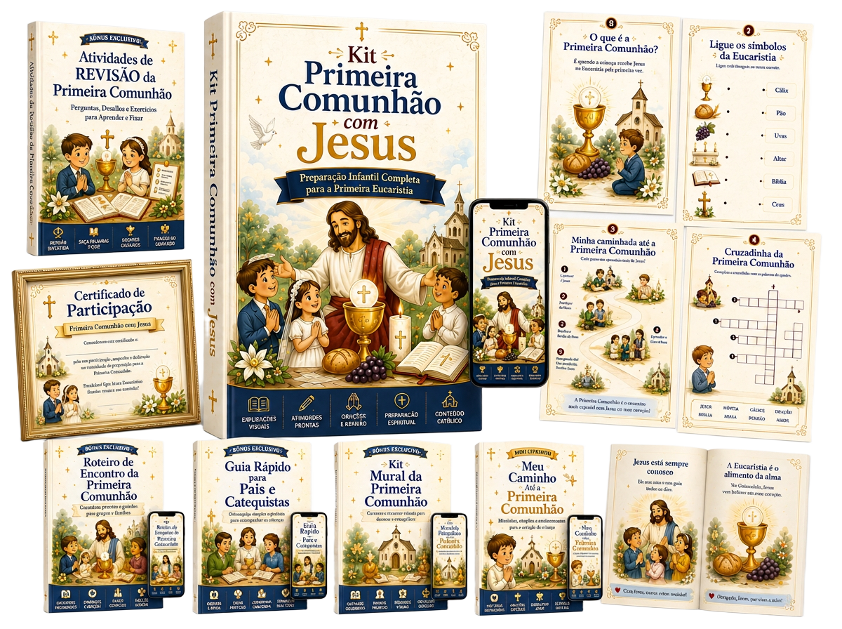 Kit Completo + Bônus — Kit Católico Infantil